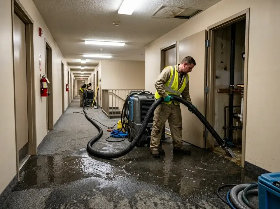 multi-unit-apartment-hallway-f-005 — frequently asked questions, Emergency Burst Pipe Water Extraction & Removal in Riviera…
